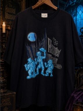 Vintage Disney Haunted Mansion Hitchhiking Ghosts T Shirt 2XL WDW